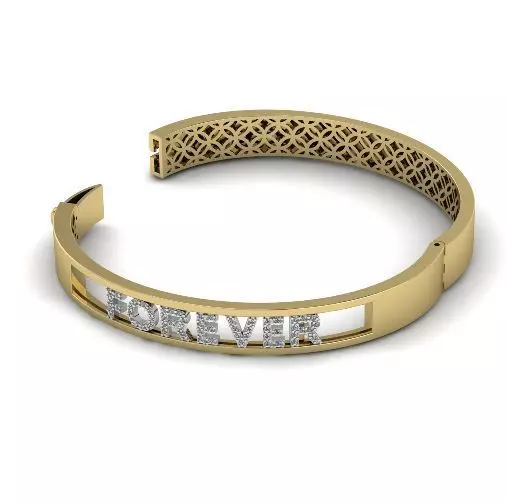 Bracelet FOREVER 1024 3D print model_0