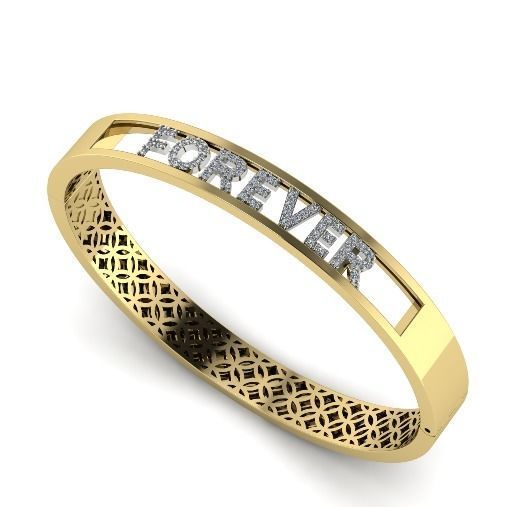 Bracelet FOREVER 1024 3D print model_1