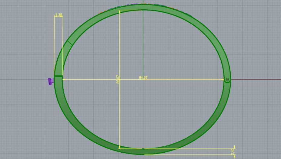 Bracelet FOREVER 1024 3D print model_5