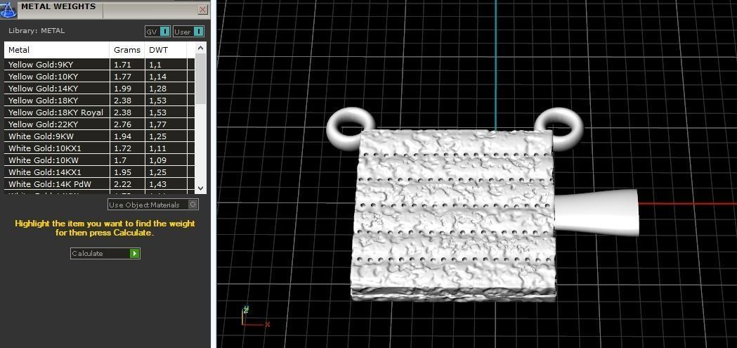 Pendant 1042 3D print model_2