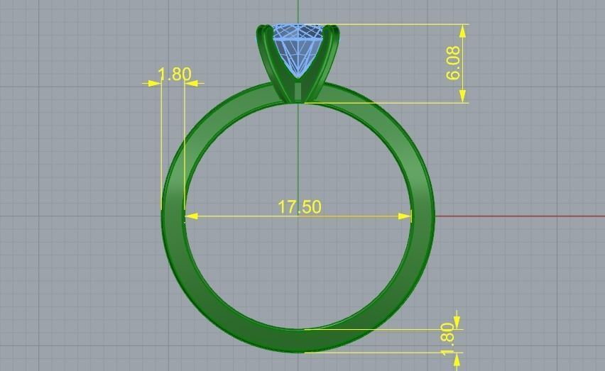 Soliter ring 1039 3D print model_4