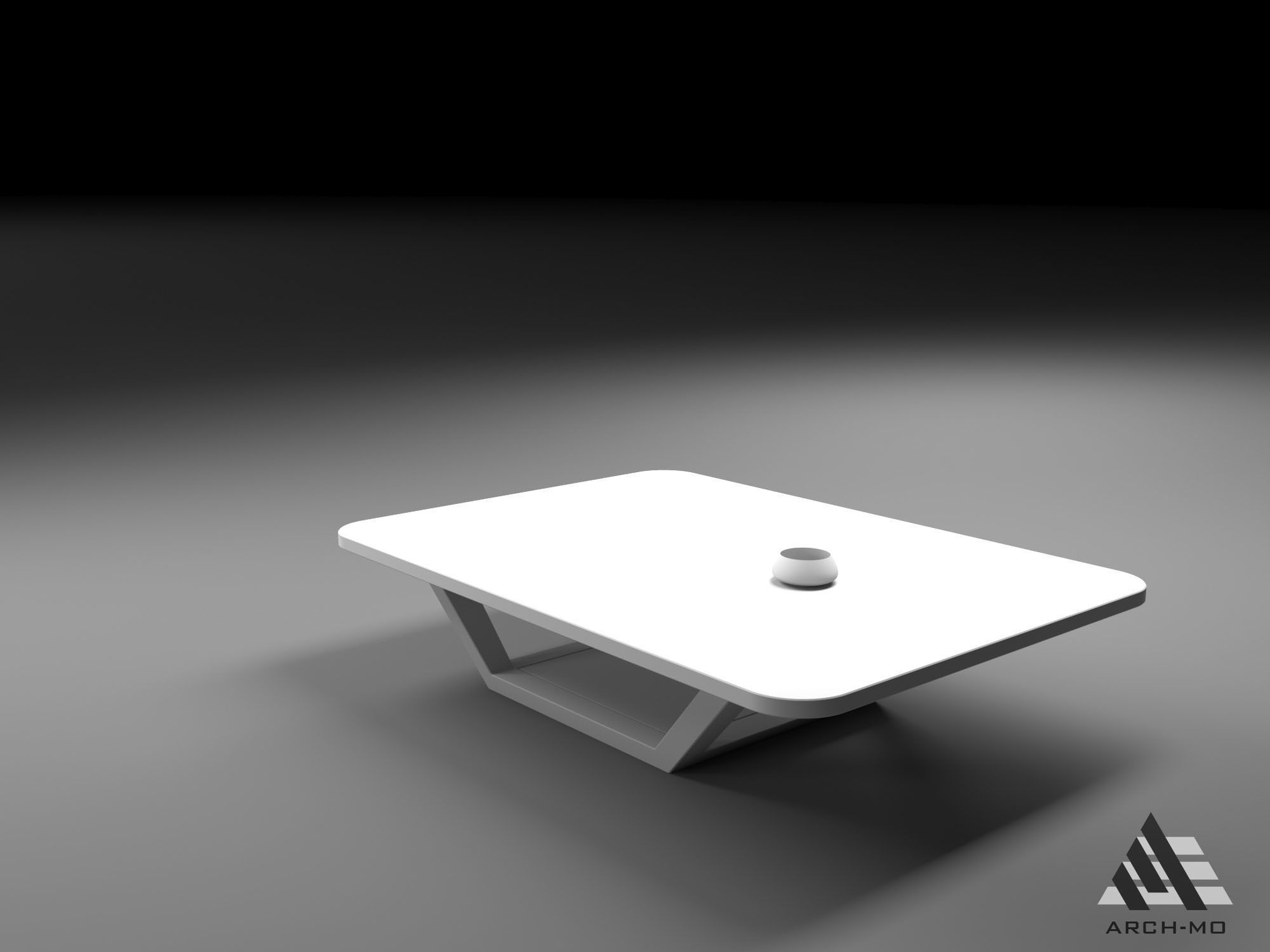 Coffee table 07- furniture Free 3D model_5