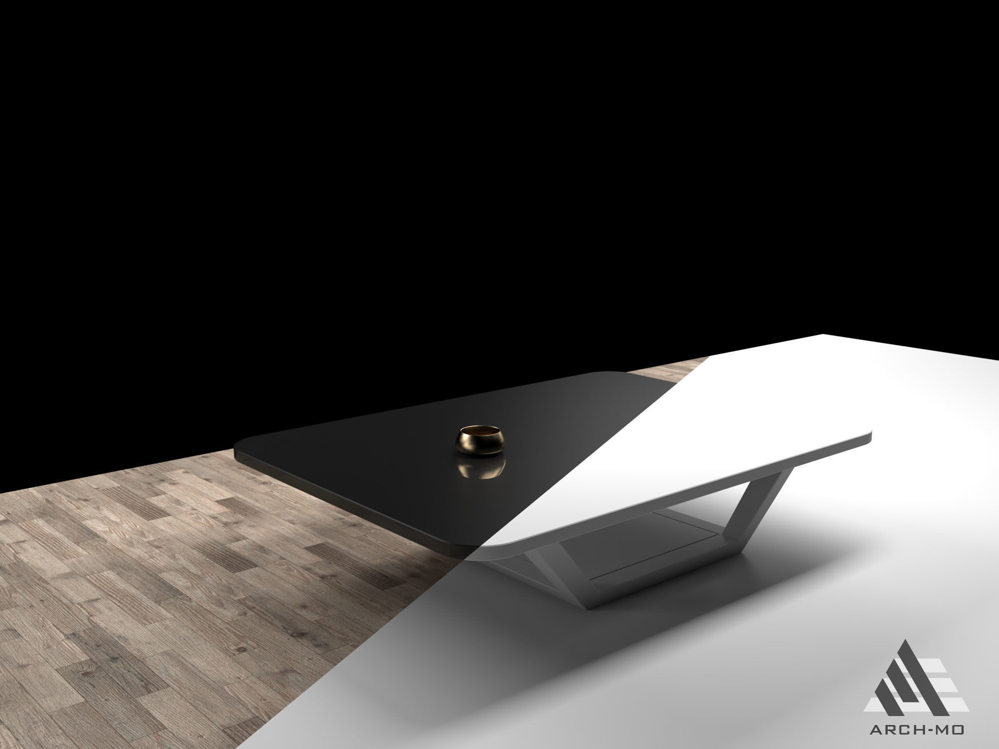 Coffee table 07- furniture Free 3D model_1
