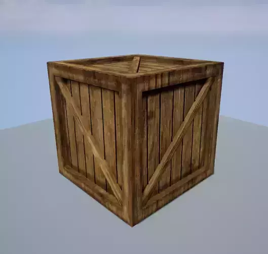 Wooden Crate Game Ready