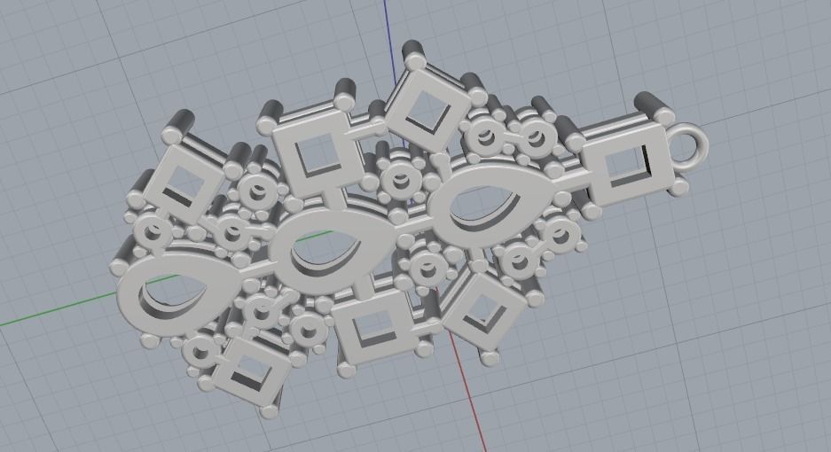 Pendant 1043 3D print model_7