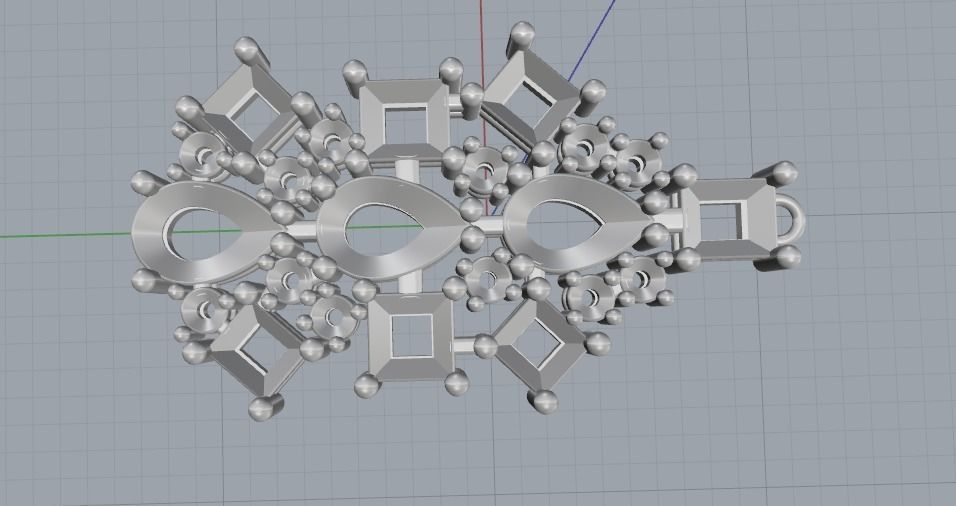 Pendant 1043 3D print model_5