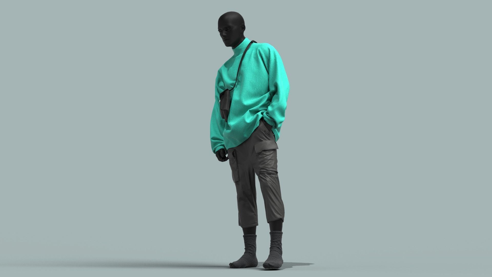 Male Outfit  3D model_2