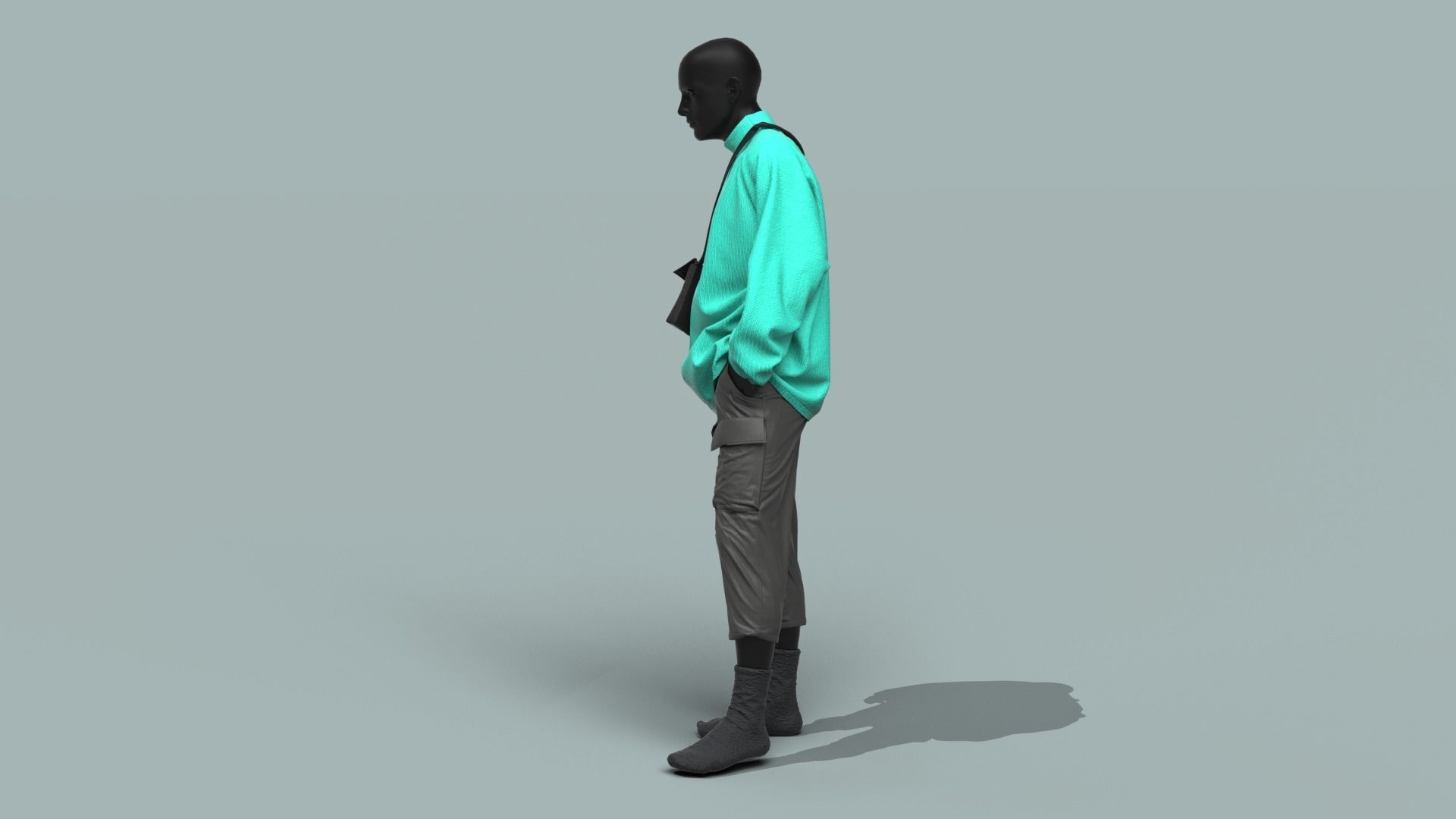 Male Outfit  3D model_3