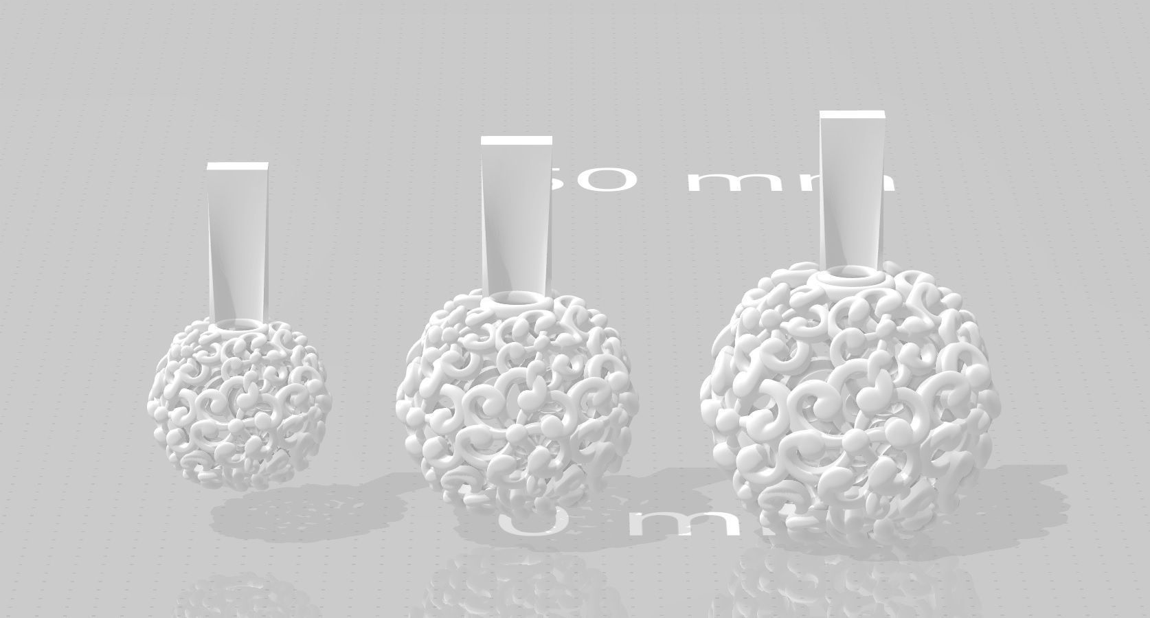 3 size stl beeds 3D print model_1