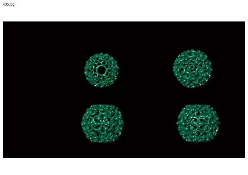 3 size stl beeds 3D print model_0