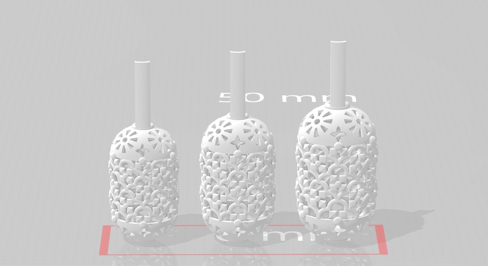 3 size stl beeds 3D print model_1
