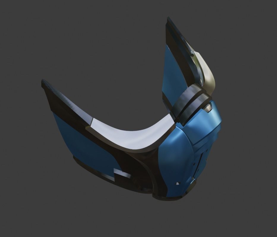 Sub Zero mask from Mortal Kombat 11 - Sleet survivor 3D print model_12