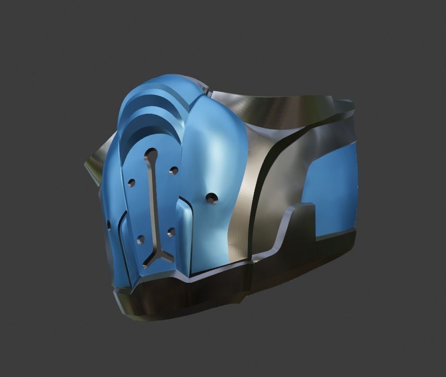 Sub Zero mask from Mortal Kombat 11 - Sleet survivor 3D print model_11