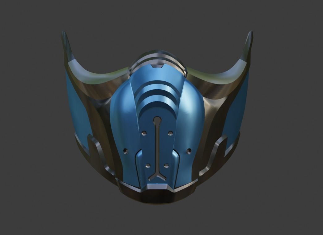 Sub Zero mask from Mortal Kombat 11 - Sleet survivor 3D print model_4