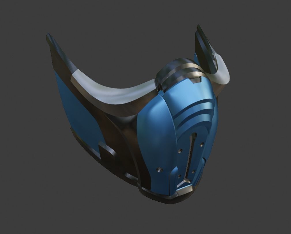 Sub Zero mask from Mortal Kombat 11 - Sleet survivor 3D print model_10