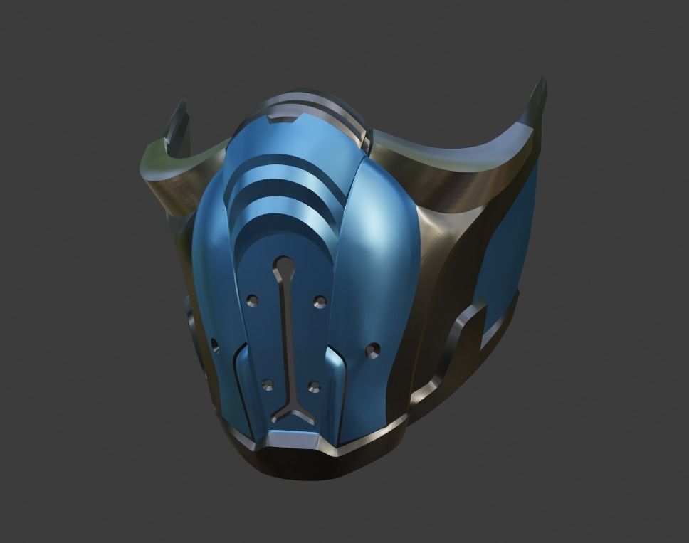 Sub Zero mask from Mortal Kombat 11 - Sleet survivor 3D print model_9