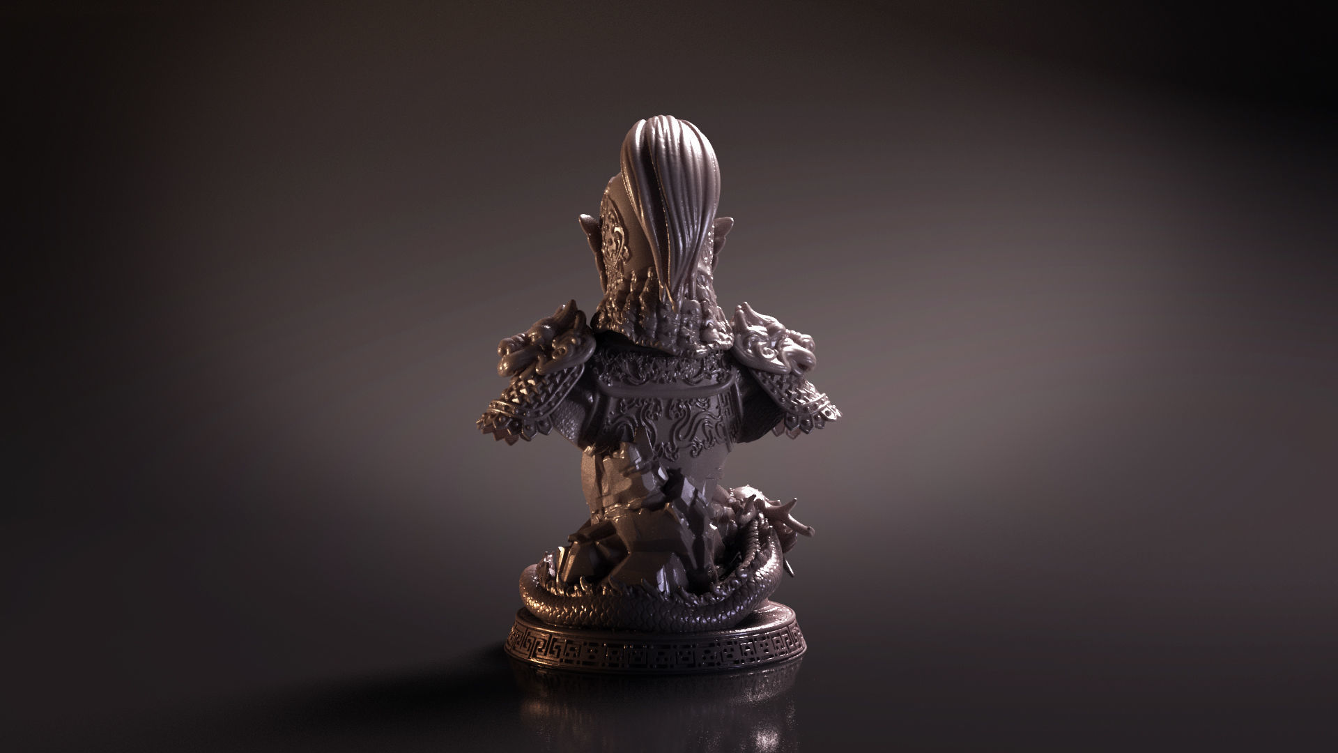 Bust of Zhao Yun - Romance of the Three Kingdoms 3D print model_11