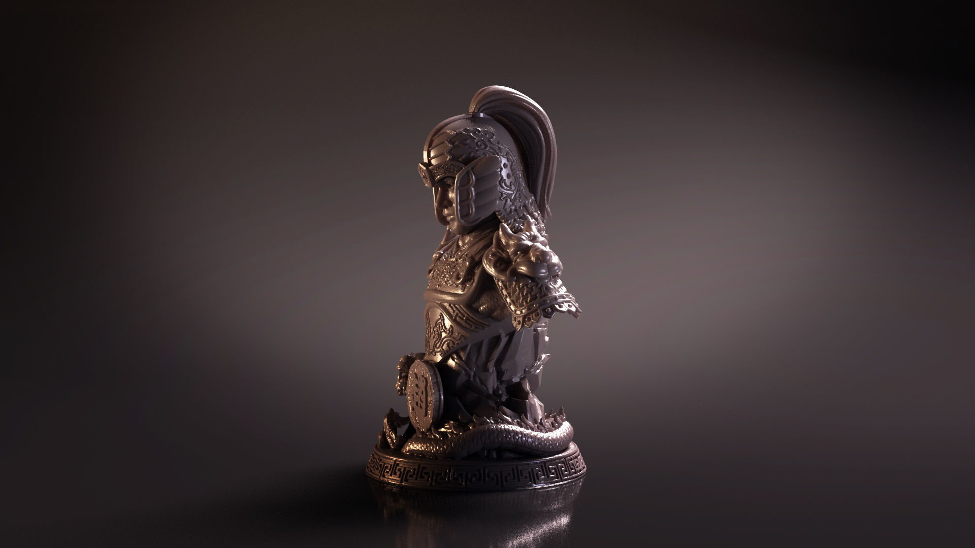 Bust of Zhao Yun - Romance of the Three Kingdoms 3D print model_15