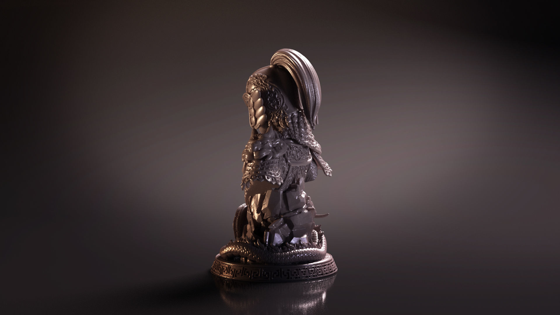 Bust of Zhao Yun - Romance of the Three Kingdoms 3D print model_13