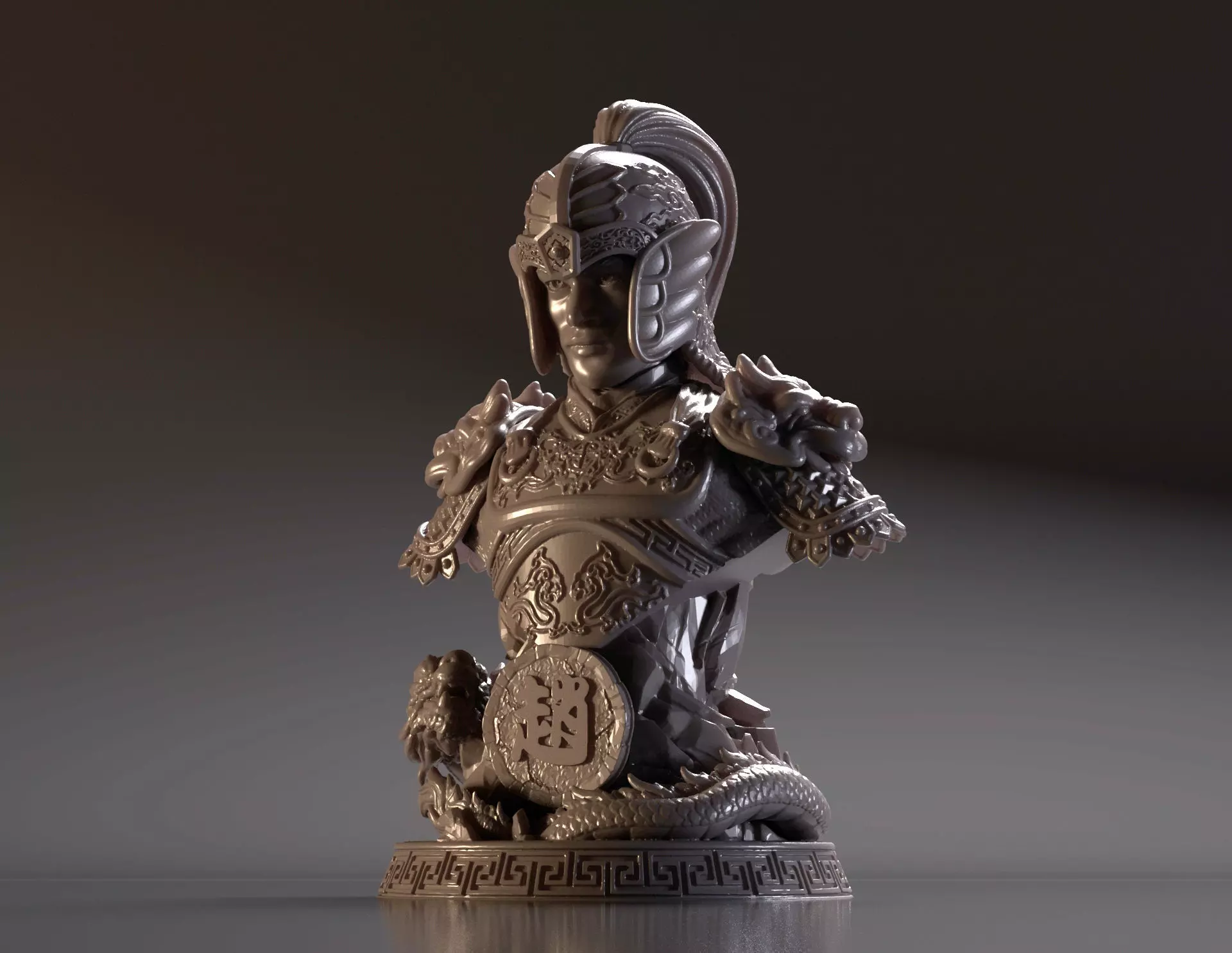Bust of Zhao Yun - Romance of the Three Kingdoms 3D print model_0