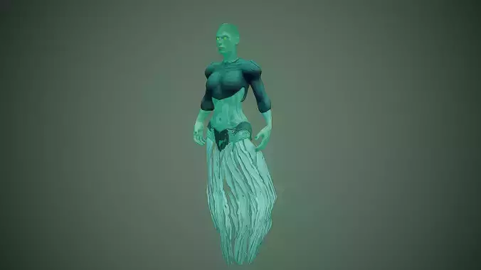 magican character fantasy  Low-poly 3D model