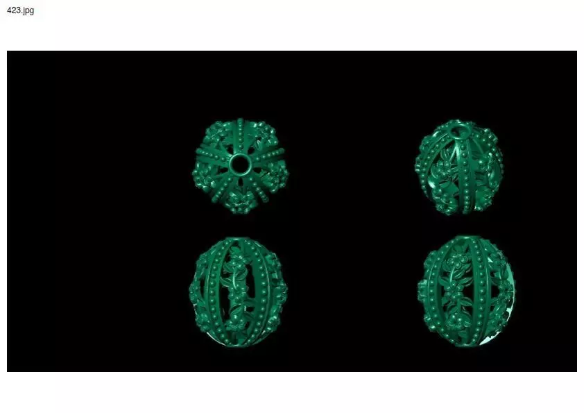 3 size stl beeds 3D print model_0