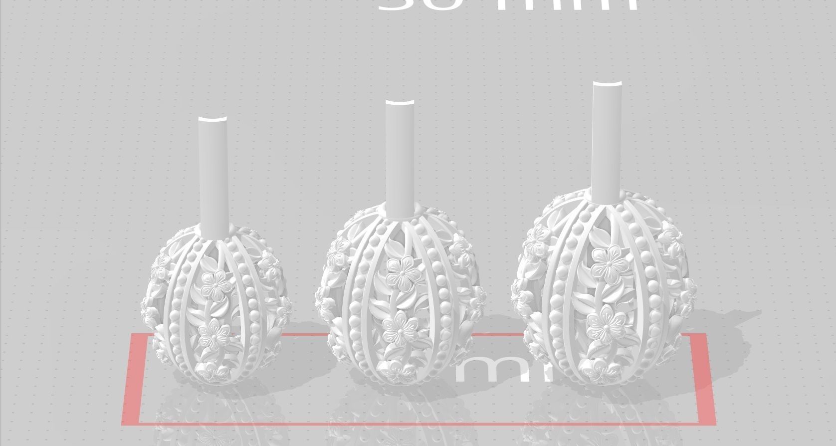 3 size stl beeds 3D print model_1