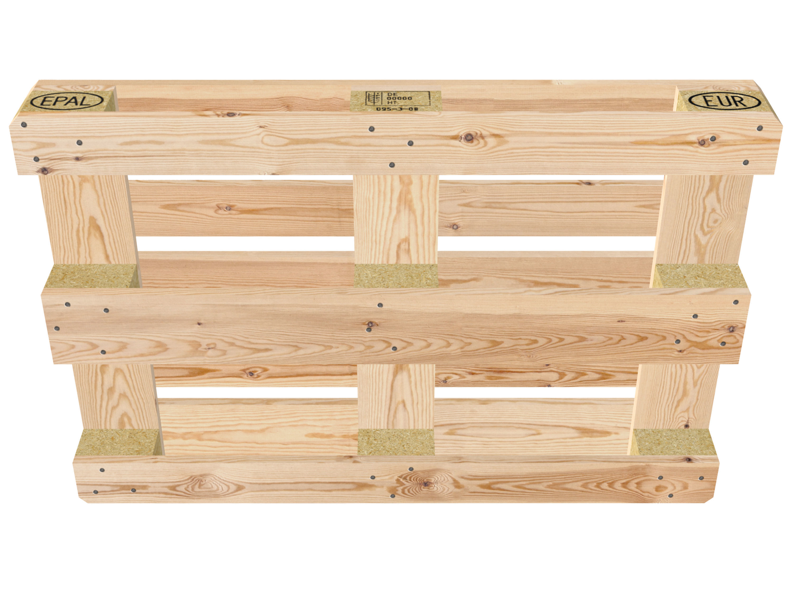 Wood pallet EPAL EUR Low-poly 3D model_4