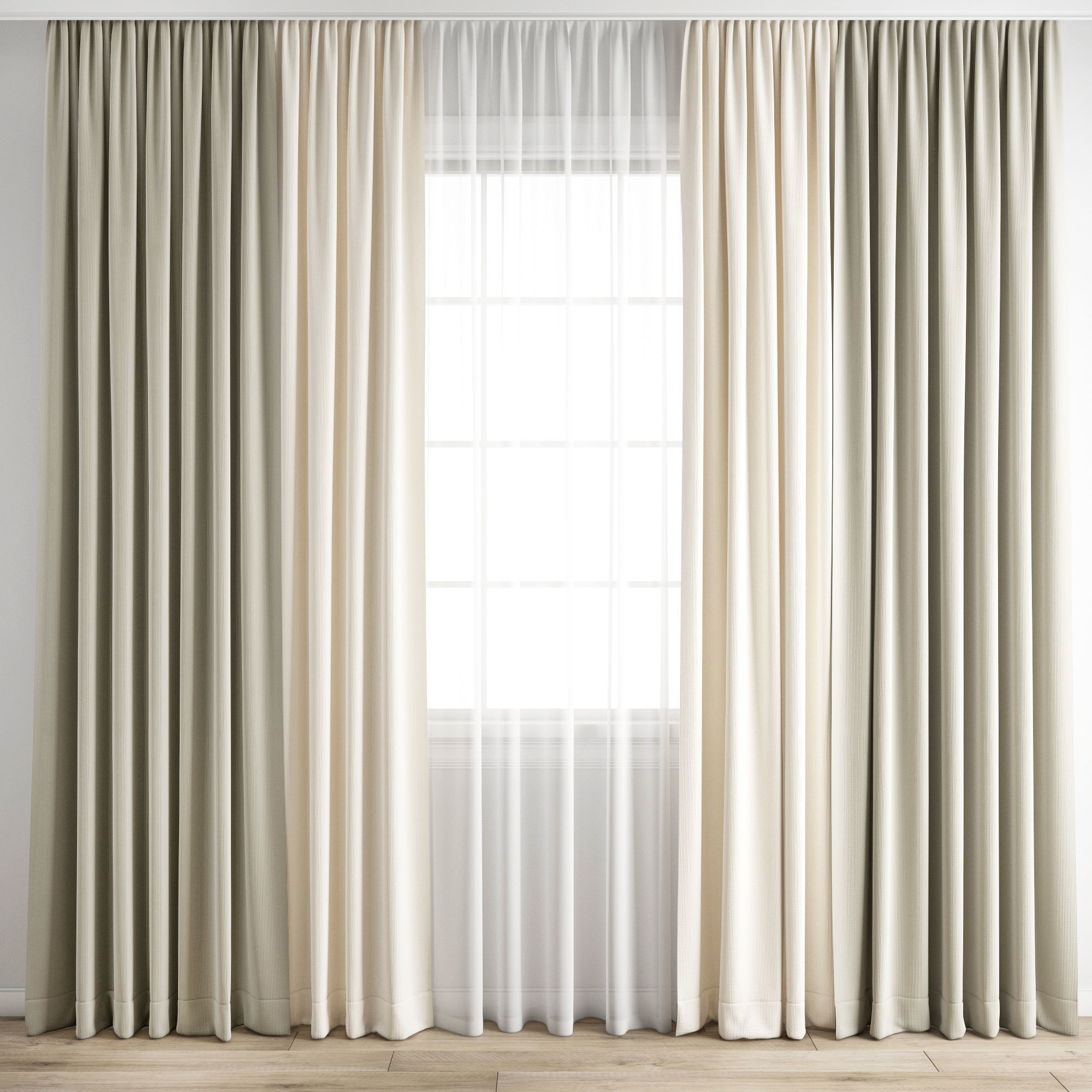 Curtain 218 3D model_4