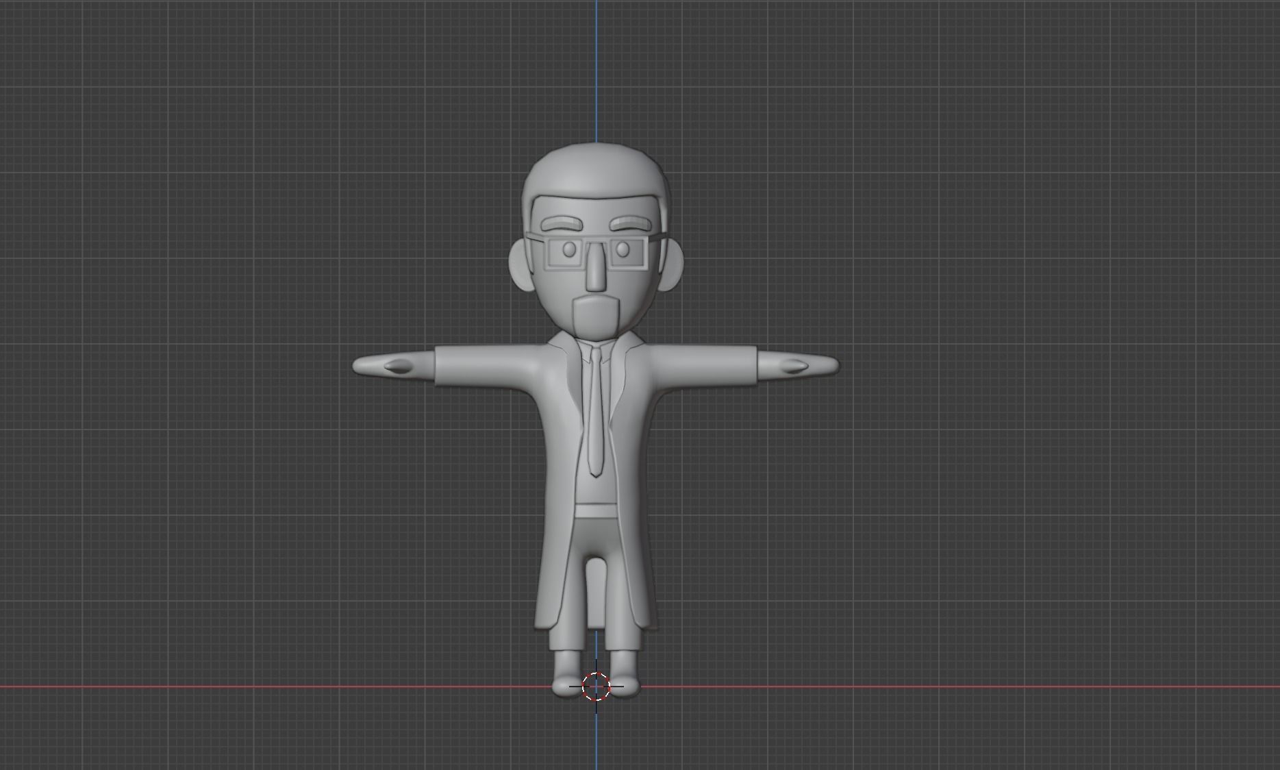 doctor character Low-poly 3D model_4