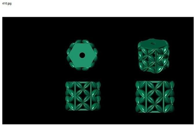 1 size stl beeds 3D print model