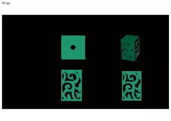 3 size stl beeds 3D print model