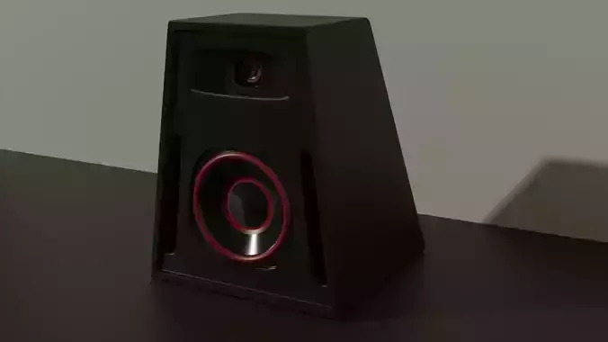 EmGii Studio C3-Mk1 design speakers Low-poly 3D model