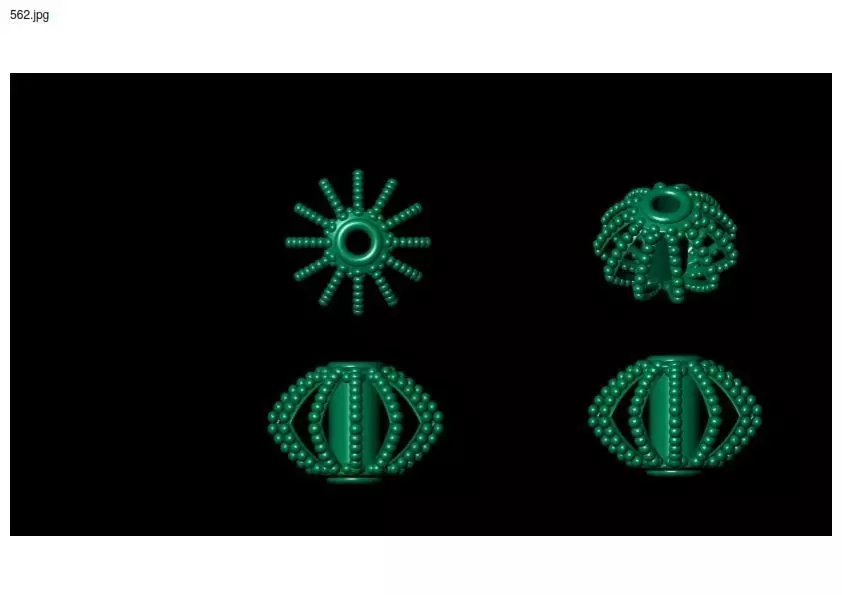 1 size stl beeds 3D print model_0