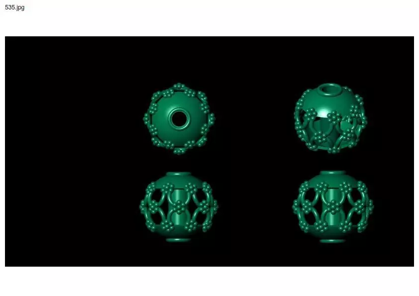 1 size stl beeds 3D print model_0