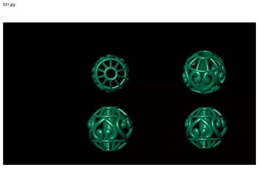 1 size stl beeds 3D print model_0