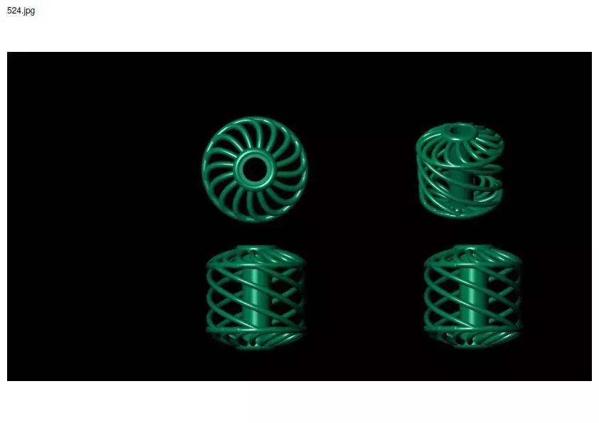 2 size stl beeds 3D print model_0