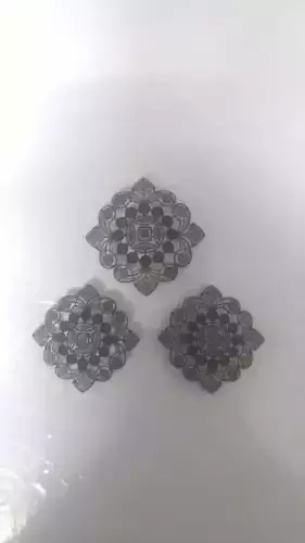 Pendant Set 4 of three tile coasters