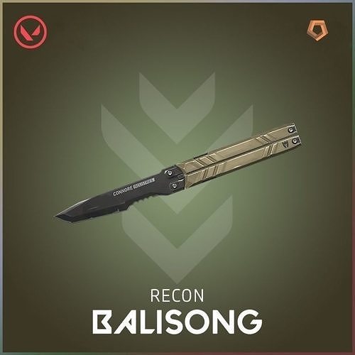 Valorant  Recon Balisong -Movable- 3D print model
