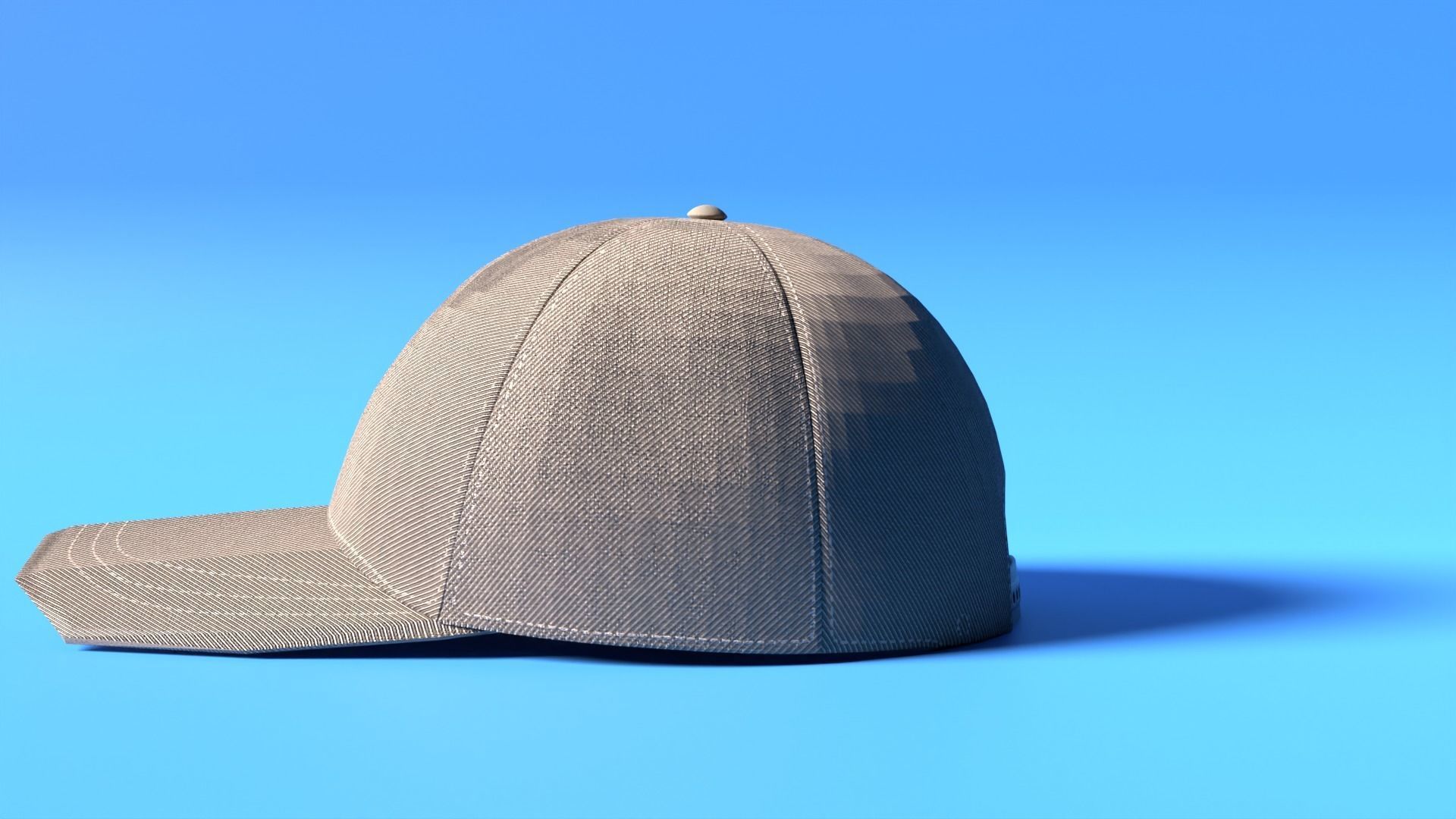 Baseball Cap realistic brown fabric 3D model | CGTrader