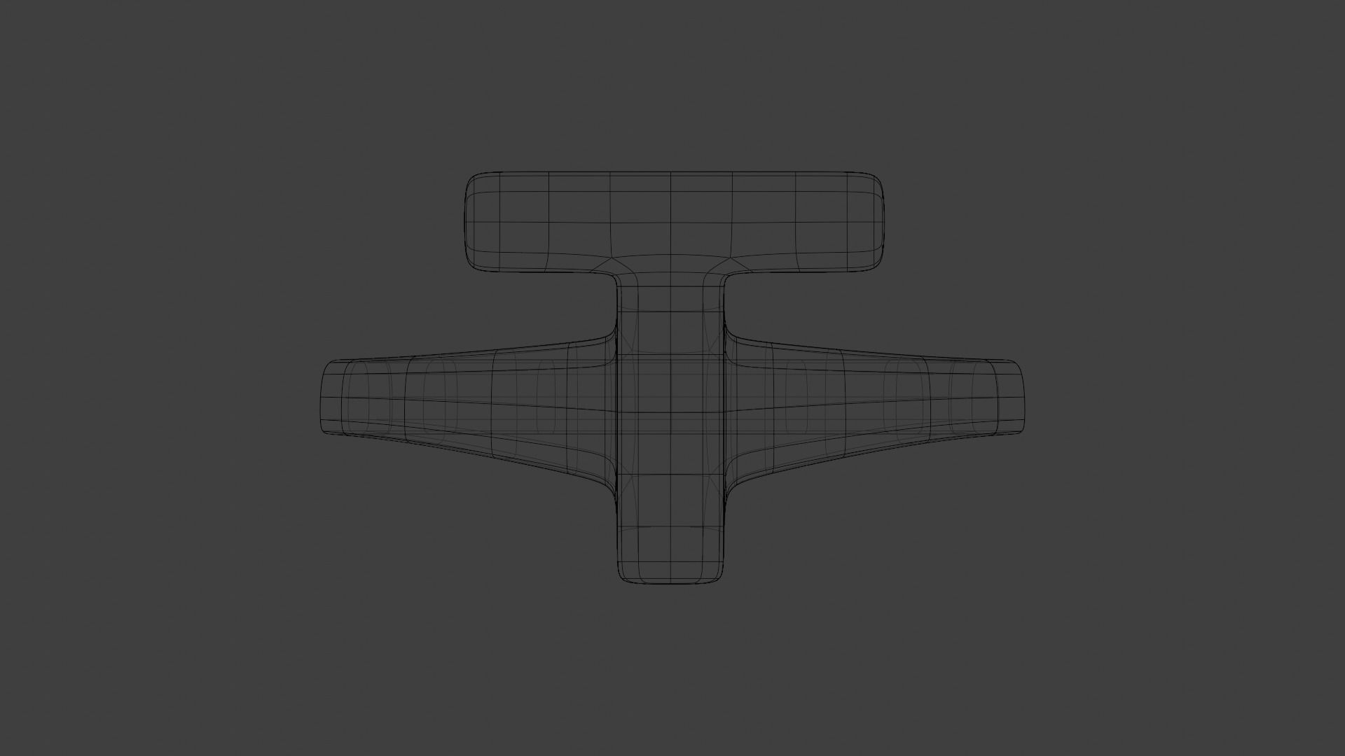 Ring T gold with letter 3D model_4