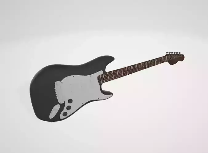 3D Gitarren-Modell electric guitar