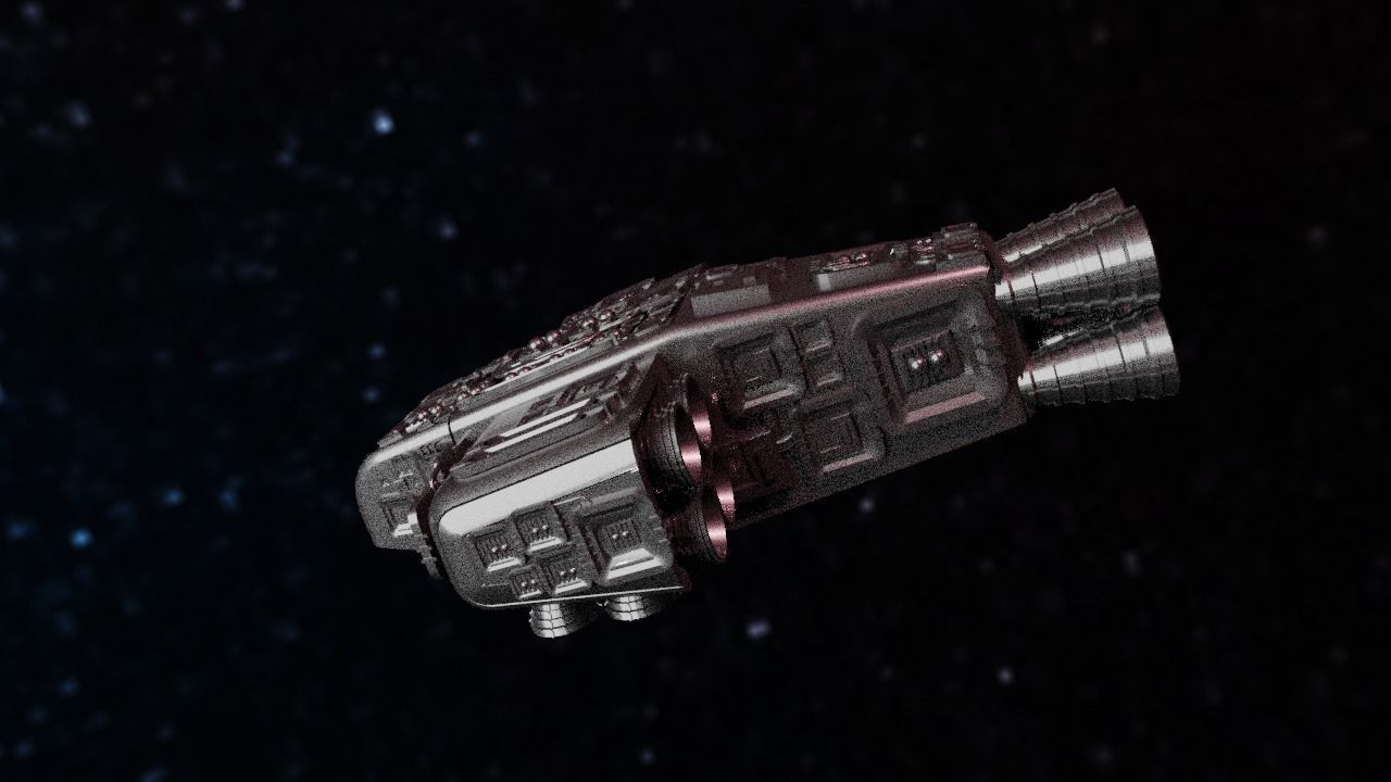 Spaceship Highly realistic  3D model_68