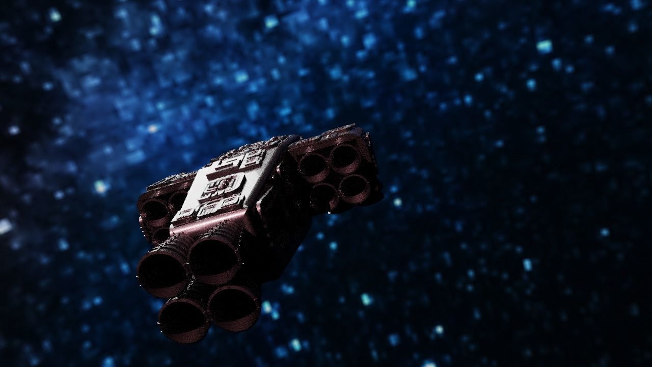 Spaceship Highly realistic  3D model_44