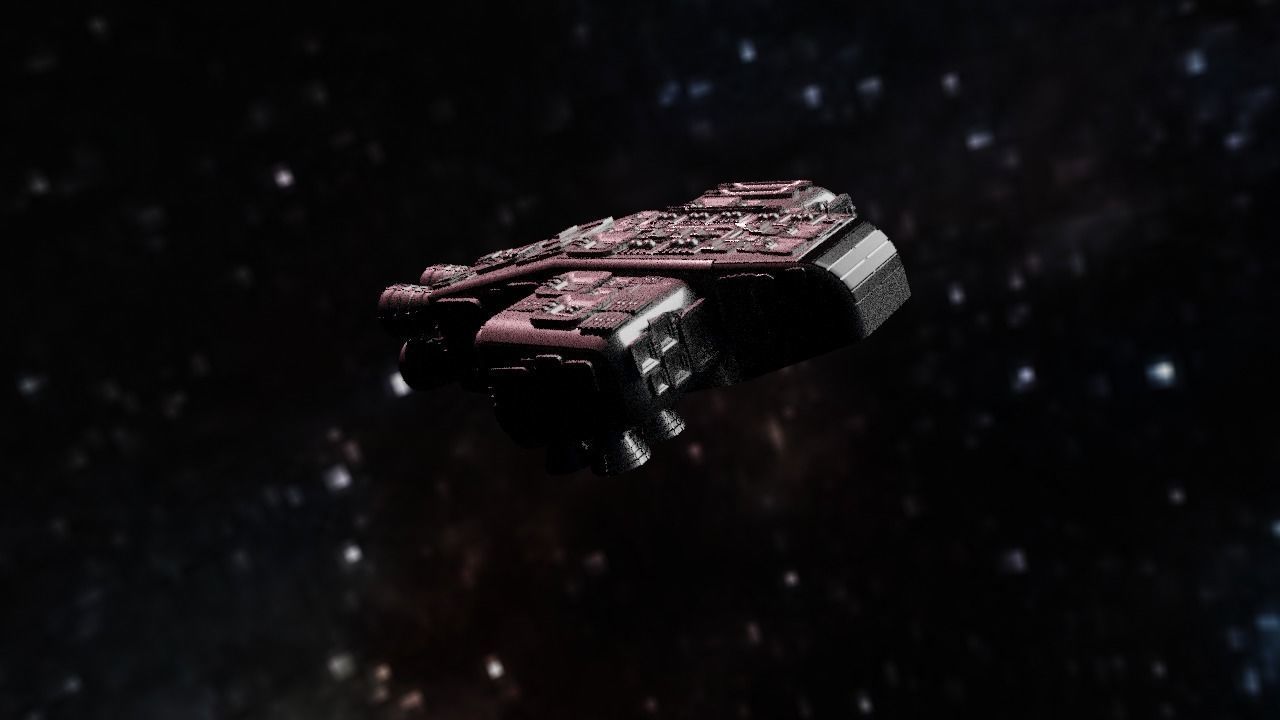Spaceship Highly realistic  3D model_10