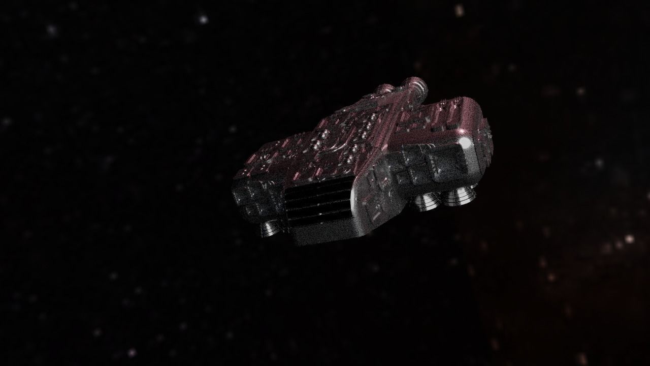 Spaceship Highly realistic  3D model_90