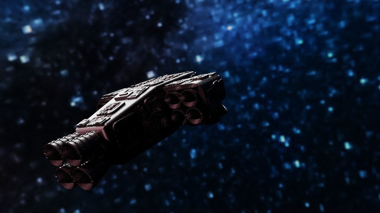 Spaceship Highly realistic  3D model_37