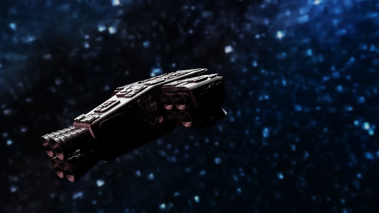 Spaceship Highly realistic  3D model_33