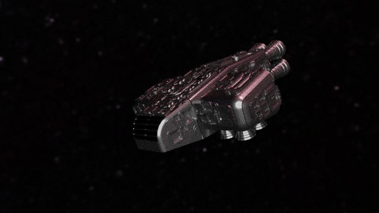 Spaceship Highly realistic  3D model_83