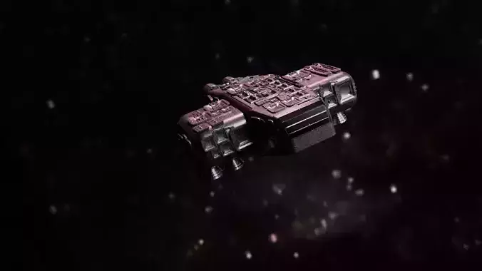 Spaceship Highly realistic  3D model